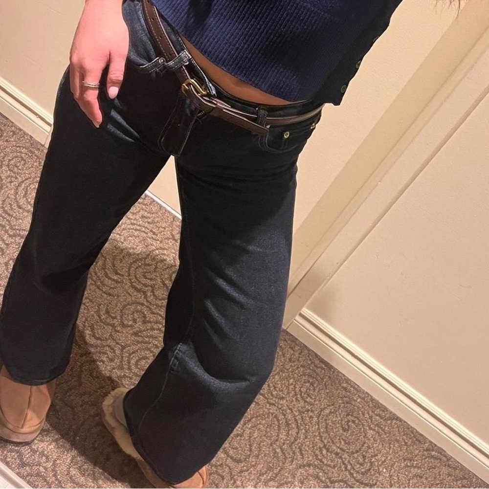 PacSun Black Low-Rise Wide Leg Jeans